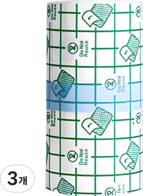 아쿠아 밴드 방수 테이프 타투 보호 픽스롤 워터프루프 드레싱 필름, 3개, 10cm*5m 1롤
