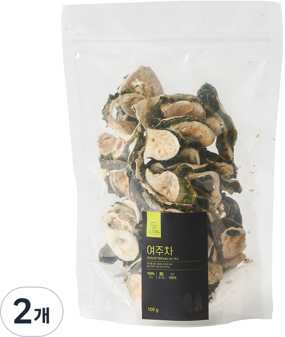 느으림 건강하게 두 번 볶은 국산 여주차, 2개, 100g