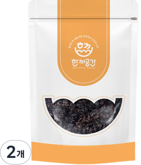 한끼공간 캘리포니아 건포도, 2개, 1kg