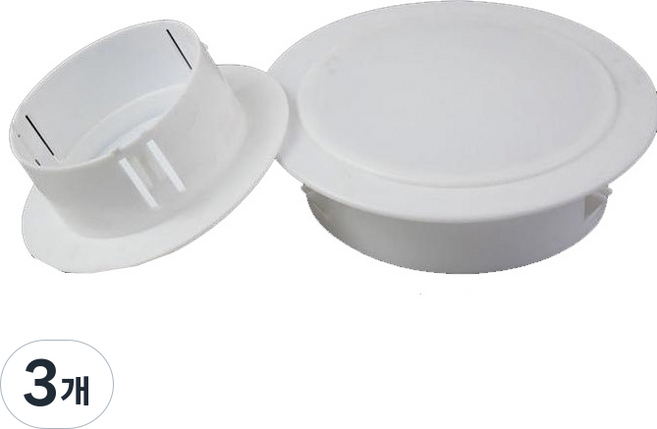에어컨 구멍 개페구 벽마개 연결구 배관 커버 덮개, 3개