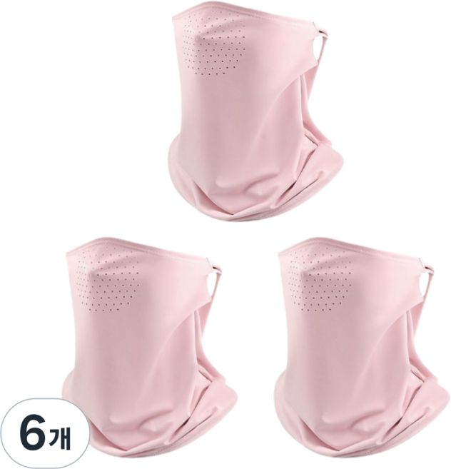 지커스 쿨 마스크 목토시 귀걸이형 남여공용 UV, 핑크, 6개