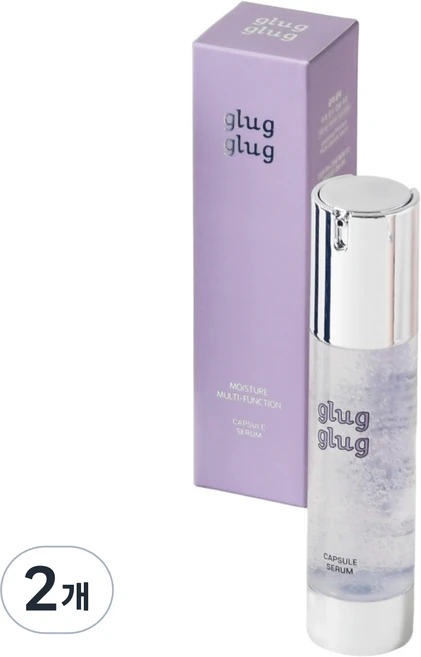 바르는보톡스! 모공 타이트닝 리프팅 글럭글럭 캡슐 세럼, 2개, 50ml - 쿠팡