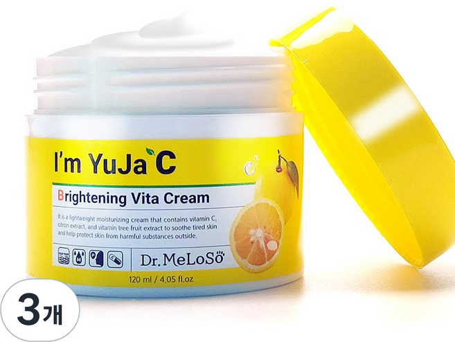 닥터 멜로소 아임 유자 씨 브라이트닝 비타 앰플 세럼 기미 잡티 대용량 비타 미백 앰플, 120ml, 3개
