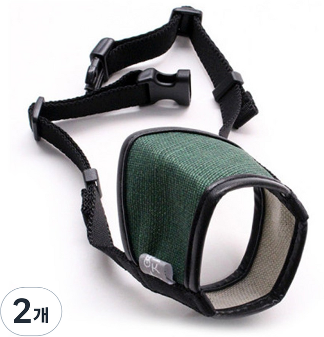 애견 입마개 소형 중형 대형견 강아지 훈련용품 BB-1, (카키) 3호, 2개