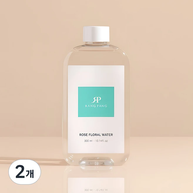 랑팡 로즈워터 추출물 원액 100% 서양장미꽃수 미스트 토너 베이스 (천연 장미향), 2개, 300ml - 쿠팡