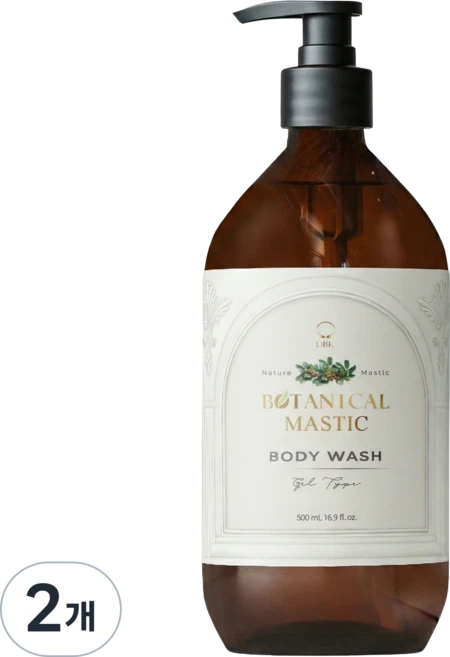 보태니컬 매스틱 바디워시 스위트플로랄, 2개, 500ml - 쿠팡
