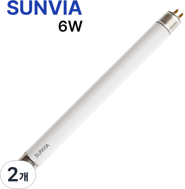 썬비아 포충등 포충램프 UVA 포충기등, 2개, 6w