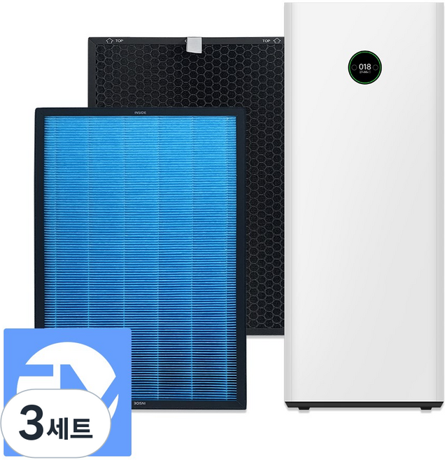 샤오미 미에어 맥스 MAX 공기청정기 필터 호환 AC-M5-SC, 3세트, 1대 교체분