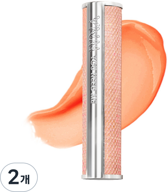 YNM 허니립밤, 오렌지 레드, 3g, 2개