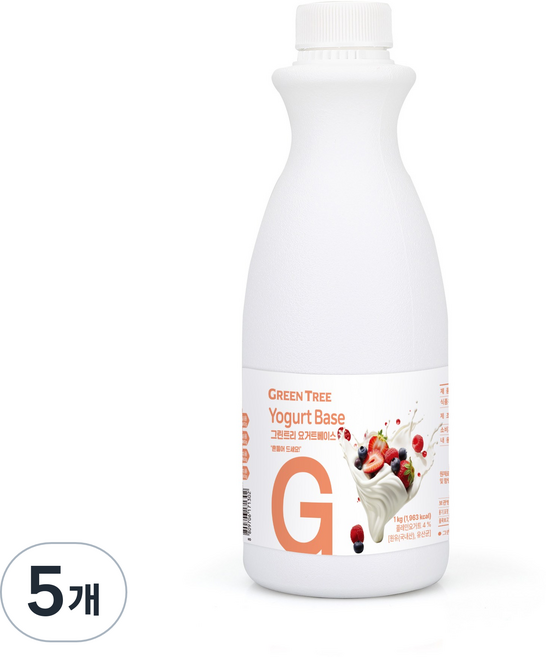 그린트리 요거트 베이스, 5개, 1kg