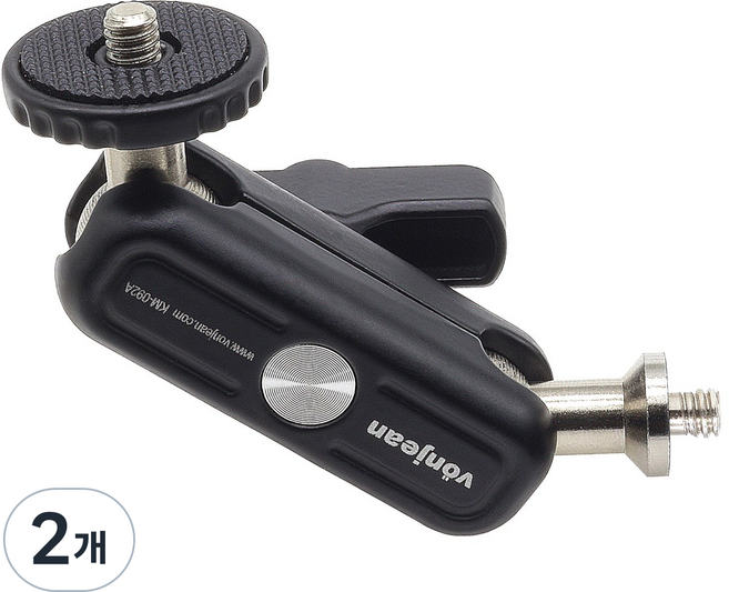 KM-092A 포토그라피 멀티 미니 매직암 (브이로그 카메라 액션캠 조명 클램프 짐벌 촬영장비 등), 2개