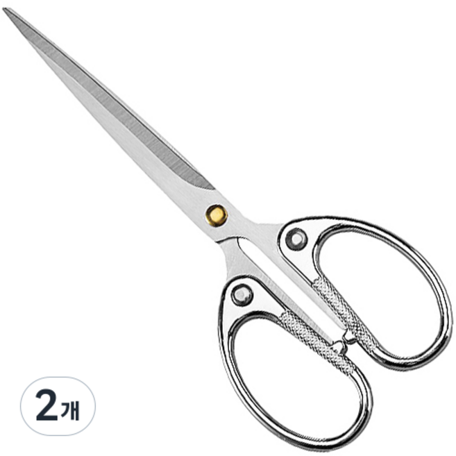안이스 다용도 스테인리스 가위 특대, 실버, 2개