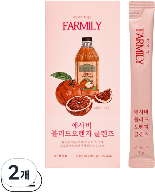 팜밀리 애사비 블러드 클렌즈, 150g, 2개