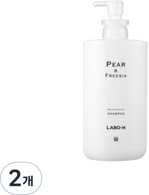 라보에이치 탈모 증상 완화 두피 강화 샴푸 페어 앤 프리지아향, 400ml, 2개