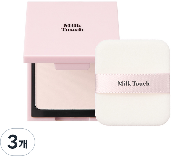 밀크터치 올데이 퍼펙트 블러링 픽싱 파우더 팩트 모공 유분 기름종이, 3개, 단품