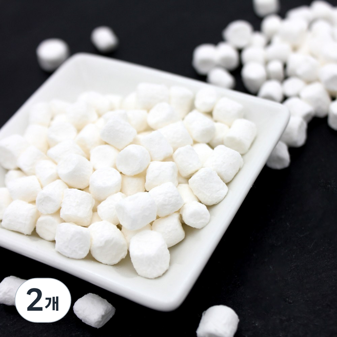 데코야 건조 마시멜로 비츠화이트 플러스 (건조/미니 마시멜로), 2개, 150g