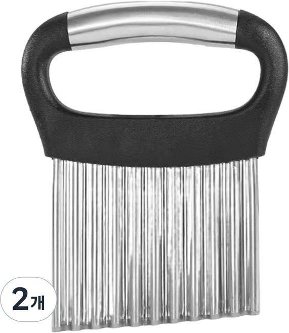 감앤각 묵칼 웨이브 슬라이서 감자튀김칼 웨이브 감자칼- 와플컷 피클 크링클컷 웨지감자커터 크링닷 물결칼, 2개, 웨이브슬라이서