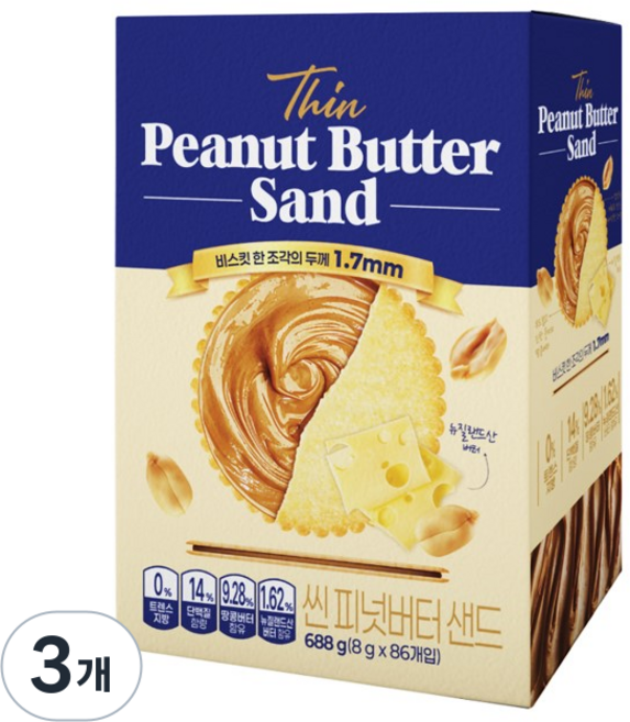 씬 피넛버터샌드, 3개, 688g