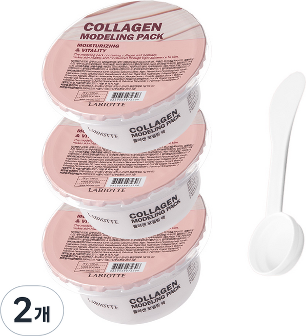 라비오뜨 콜라겐 모델링팩 세트, 2개, 3개입