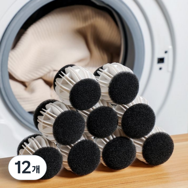 픽앤고 듀얼폼 세탁볼, 12개, 화이트