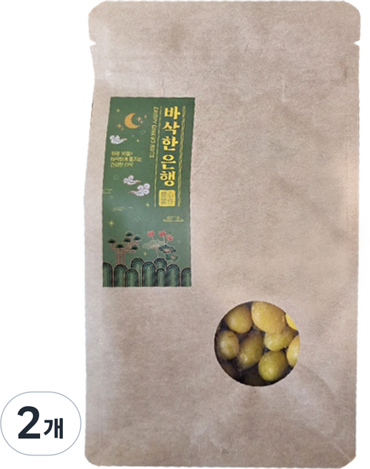 풍심당 바삭한 은행 하루 견과류 저당간식 회사 간식 건강간식, 2개
