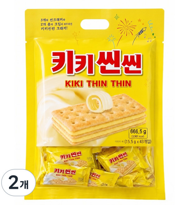 키키씬씬 크래커, 2개, 666g