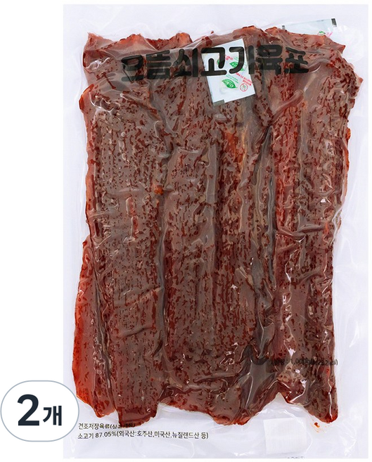으뜸 쇠고기육포 600g, 2개