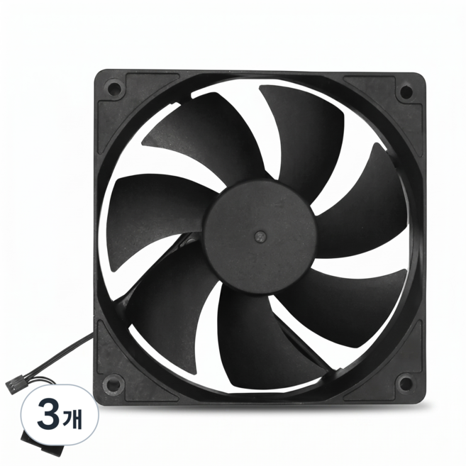 3.5 인치 HDD 하드디스크 5베이 대용량 PC 하드랙 120mm 쿨링팬 NAS 확장 케이지, 3개