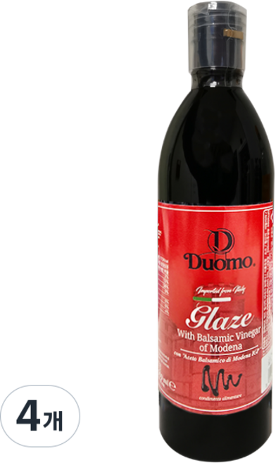 두오모 발사믹 글레이즈 모데나 발사믹 크림, 4개, 500ml