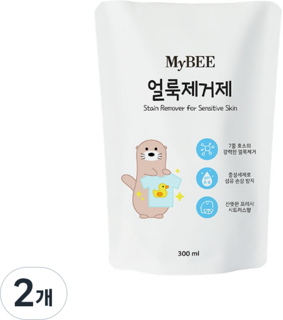 5위 - 마이비 얼룩제거제 리필, 300ml, 2개