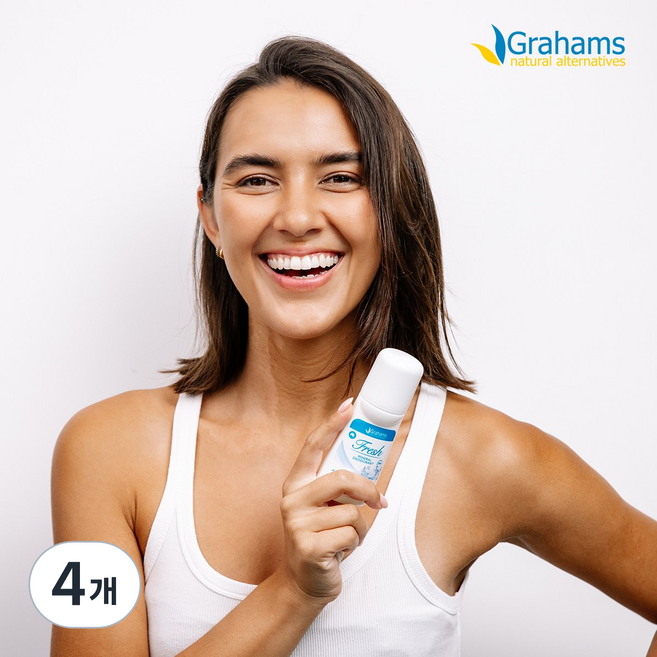 그라함스 그라함스 내추럴 미네랄 데오드란트 프레쉬, 4개, 65ml