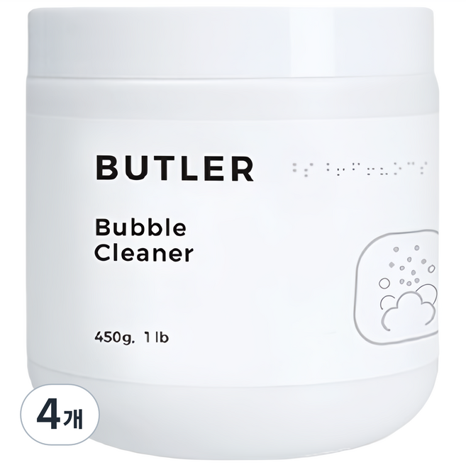 버틀러 버블 클리너, 4개, 450g