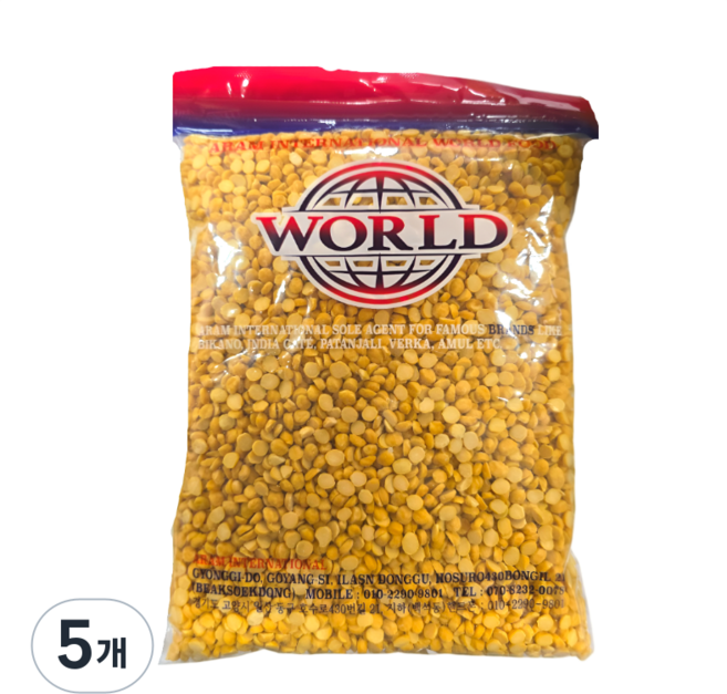 World Chana Dals 차나달 깐 이집트콩, 5개