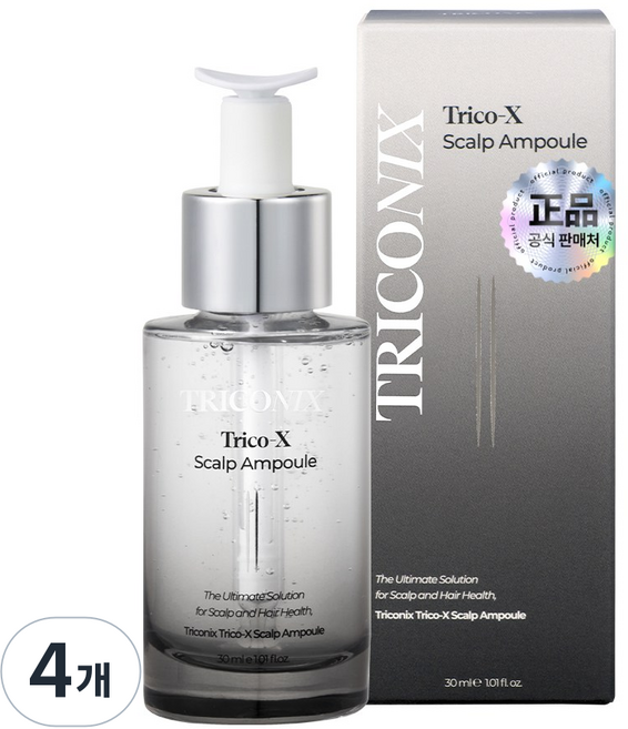 트리코닉스 트리코엑스 두피 피쿠스앰플, 4개, 30ml