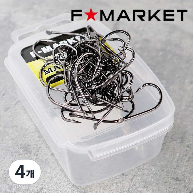 에프마켓 마루세이고 바늘 원투 농어 장어 아나고, 4개, 50개입