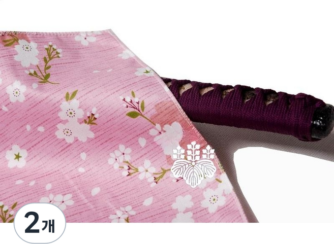 선호그룹 검도두건 검도 면수건 용품점 호면끈 호구 호면 호구세트 머리수건 마스크 머리보호대 수건 용품 장비 악세사리, 핑크벚꽃, 2개