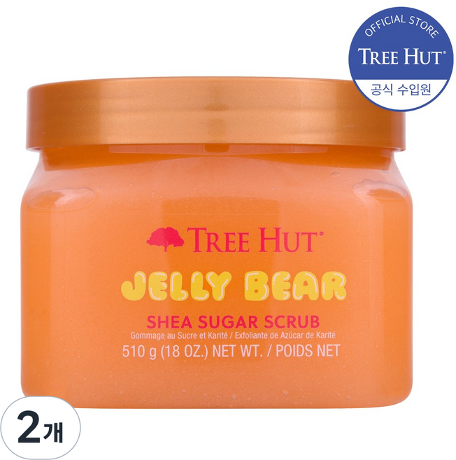 트리헛 시어 슈가 스크럽 젤리 베어, 2개, 510g