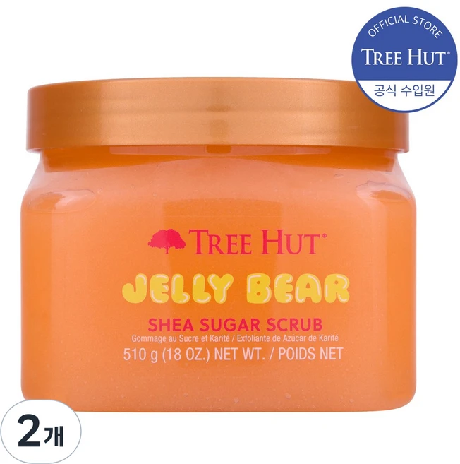 트리헛 시어 슈가 스크럽 젤리 베어, 2개, 510g - 쿠팡