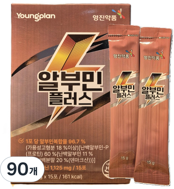 영플랜 영진약품 알부민 플러스 15p, 15g, 90개