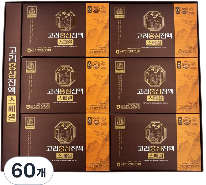 농협 홍삼진액스페셜 [HACCP인증], 60개, 70ml