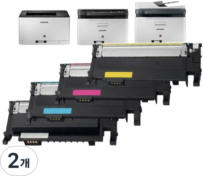삼성 SL-C513W 토너 호환 SL-C563W SL-C513 SL-C563FW 프린터기, 2개, K510S 검정 프리미엄 토너카트리지