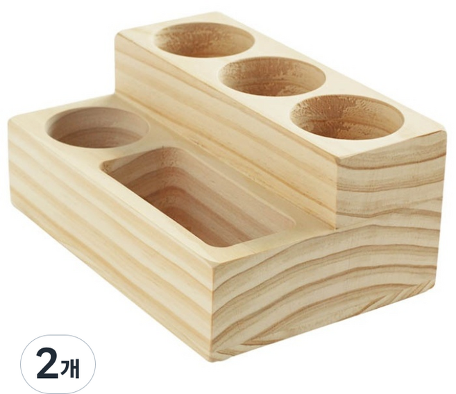 아이스타 원목 연필꽂이 색연필정리함 A/B타입, B type, 2개