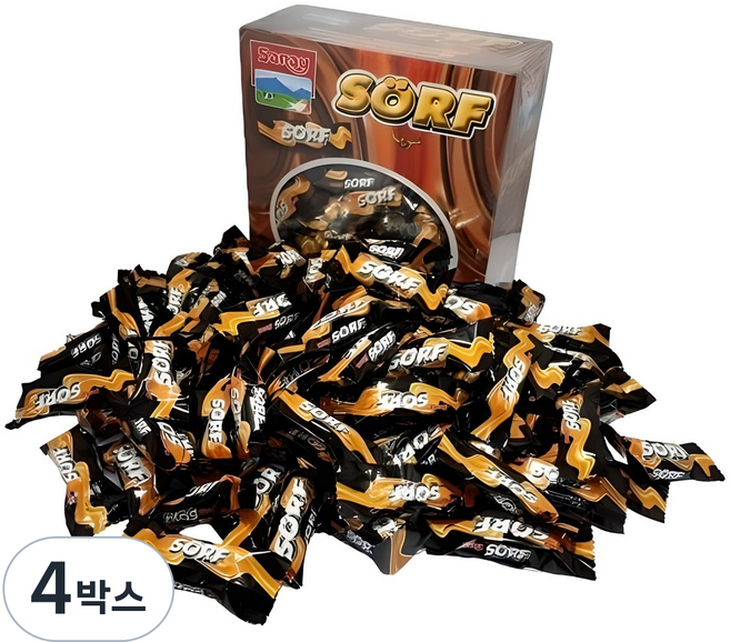 소프 코코아 코티드 카라멜 누가바 (약100여개입) 대용량, 800g, 4박스
