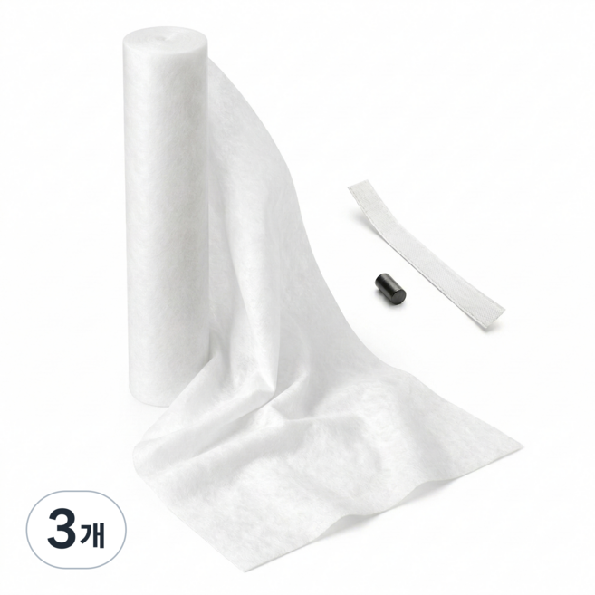 렌지후드필터 레인지후드필터 롤형 후드필터 잘라쓰는 기름때차단 자석 벨크로 포함, 3개