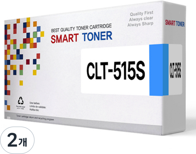 삼성전자 인쇄용 잉크 토너 CLT-K515S, 파랑, 2개