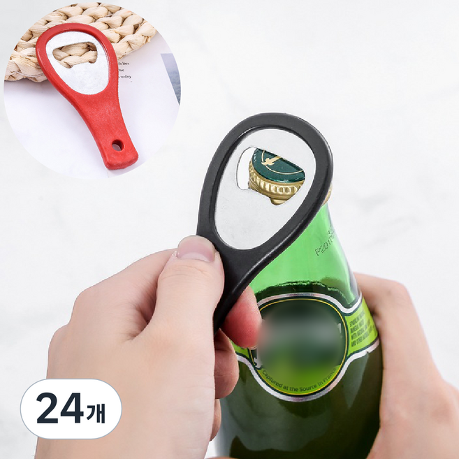 바이트 병따개 오프너, 24개, 레드