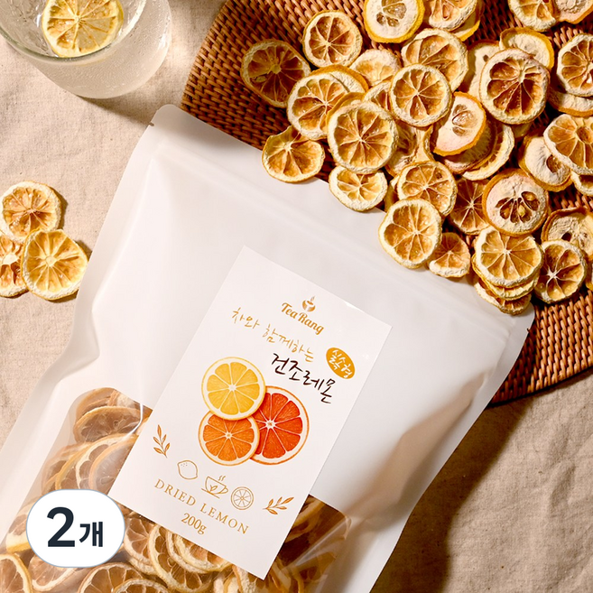 티랑 건조레몬 실속형, 2개, 1개입, 200g