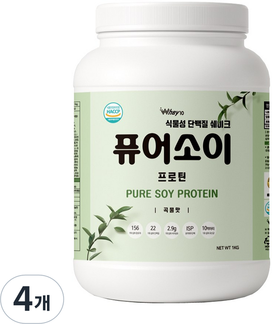 퓨어소이 프로틴, 4개, 1kg