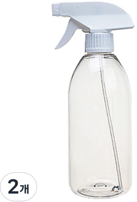 분무기 500ML / 공병 투명스프레이 소독 분사기 성능좋은 다용도 분무기 투명, 2개, 투명분무기500ml
