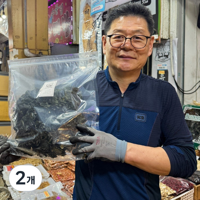 유나건어물 적당한 간 대용량 완도 마른 미역귀 귀다리, 2개, 300g